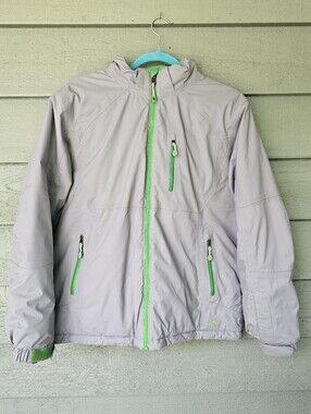 L.L.Bean Rugged Ridge Hooded Jacket with Green Fleece Lined Youth Size XL 18